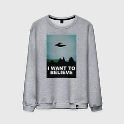 Мужской свитшот I WANT TO BELIEVE