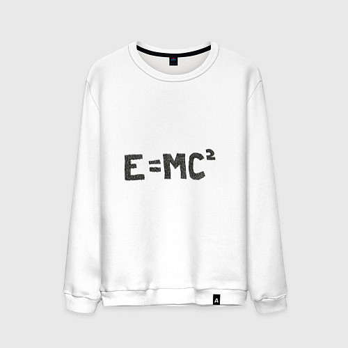 Мужской свитшот Теория относительности / Белый – фото 1