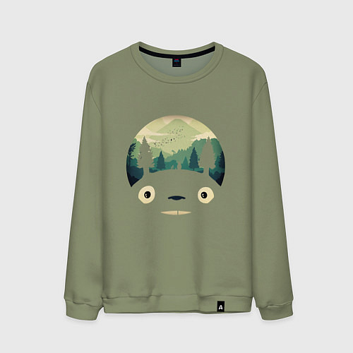 Мужской свитшот Тоторо / Авокадо – фото 1