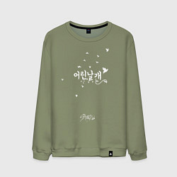 Свитшот хлопковый мужской Stray Kids, цвет: авокадо