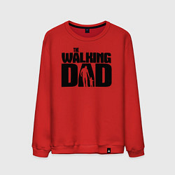 Свитшот хлопковый мужской The walking dad, цвет: красный