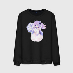 Свитшот хлопковый мужской Azur Lane, цвет: черный