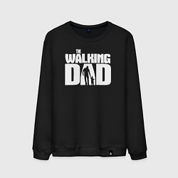 Свитшот хлопковый мужской The walking dad, цвет: черный