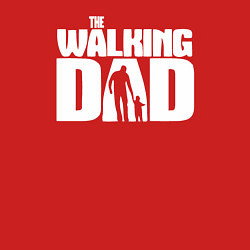 Свитшот хлопковый мужской The walking dad, цвет: красный — фото 2