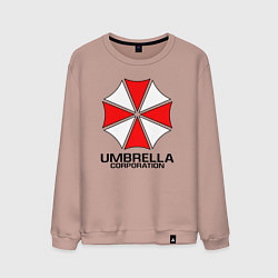 Свитшот хлопковый мужской UMBRELLA CORP, цвет: пыльно-розовый