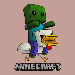 Свитшот хлопковый мужской MINECRAFT, цвет: пыльно-розовый — фото 2