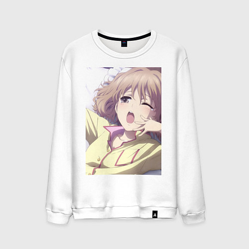 Мужской свитшот АНИМЕ / Белый – фото 1