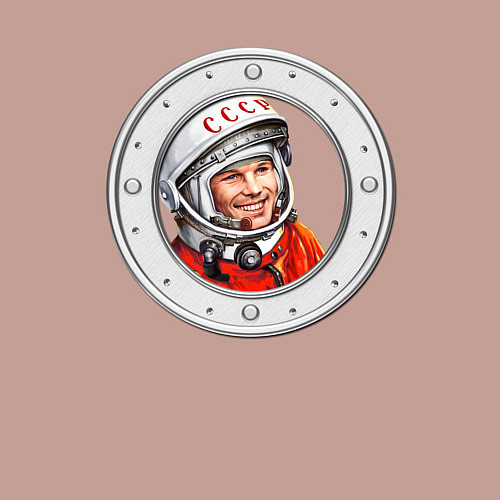 Мужской свитшот Гагарин ?? 1 / Пыльно-розовый – фото 3