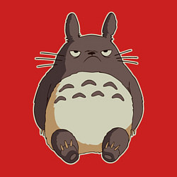 Свитшот хлопковый мужской Грустный Тоторо, цвет: красный — фото 2