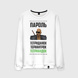 Свитшот хлопковый мужской Тетриандох, цвет: белый