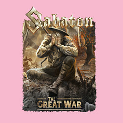 Свитшот хлопковый мужской Sabaton - The great war, цвет: светло-розовый — фото 2