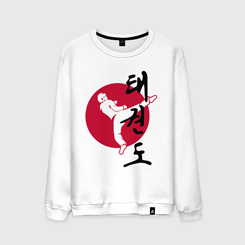 Мужской свитшот Тхэквондо / Белый – фото 1