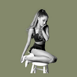 Свитшот хлопковый мужской ARIANA GRANDE, цвет: авокадо — фото 2