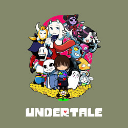 Свитшот хлопковый мужской UNDERTALE, цвет: авокадо — фото 2