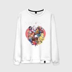 Свитшот хлопковый мужской UNDERTALE, цвет: белый