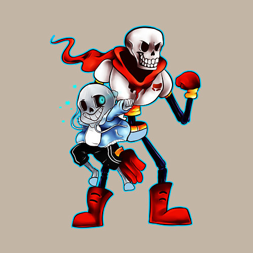 Мужской свитшот UNDERTALE / Миндальный – фото 3