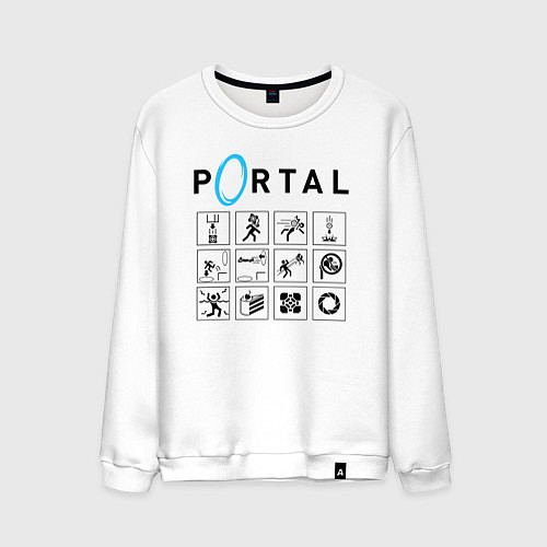 Мужской свитшот PORTAL / Белый – фото 1