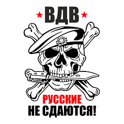 Свитшот хлопковый мужской ВДВ русские не сдаются!, цвет: белый — фото 2