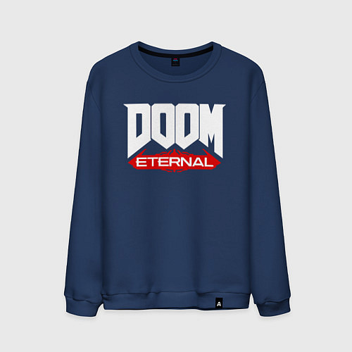 Мужской свитшот DOOM / Тёмно-синий – фото 1