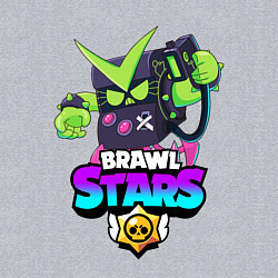 Свитшот хлопковый мужской BRAWL STARS VIRUS 8-BIT, цвет: меланж — фото 2