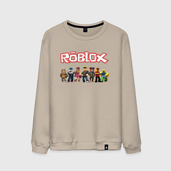 Свитшот хлопковый мужской ROBLOX, цвет: миндальный