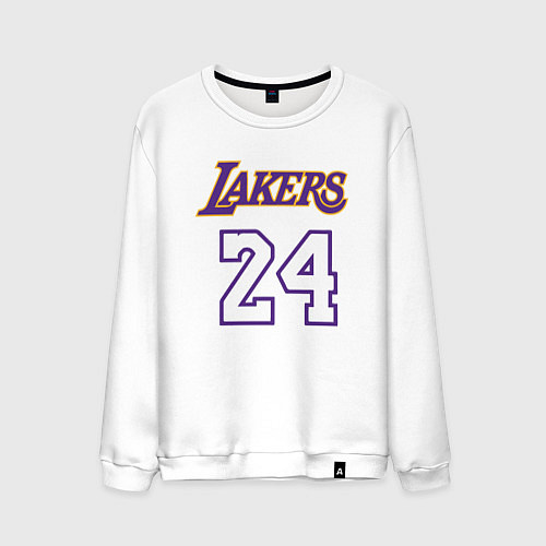 Мужской свитшот Lakers 24 / Белый – фото 1