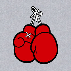 Свитшот хлопковый мужской Боксерские перчатки, цвет: меланж — фото 2