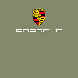Свитшот хлопковый мужской PORSCHE, цвет: авокадо — фото 2