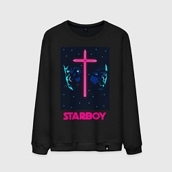 Свитшот хлопковый мужской STARBOY, цвет: черный