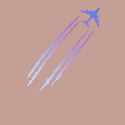 Свитшот хлопковый мужской Самолёт, цвет: пыльно-розовый — фото 2