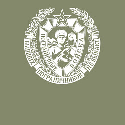 Свитшот хлопковый мужской Пограничные Войска, цвет: авокадо — фото 2