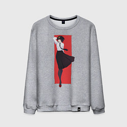 Свитшот хлопковый мужской Bungou Stray Dogs, цвет: меланж