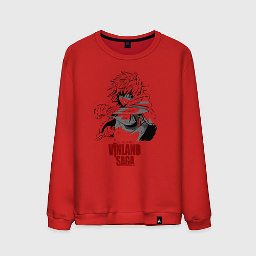 Мужской свитшот Vinland saga Thorfinn / Красный – фото 1