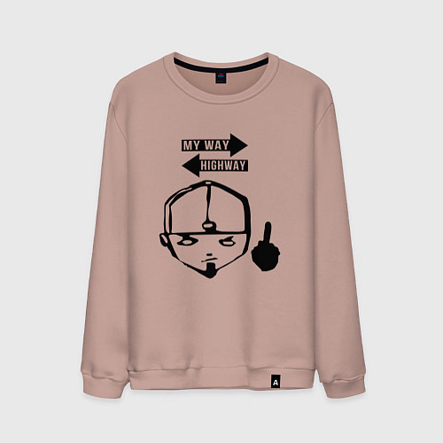 Мужской свитшот LIMP BIZKIT / Пыльно-розовый – фото 1