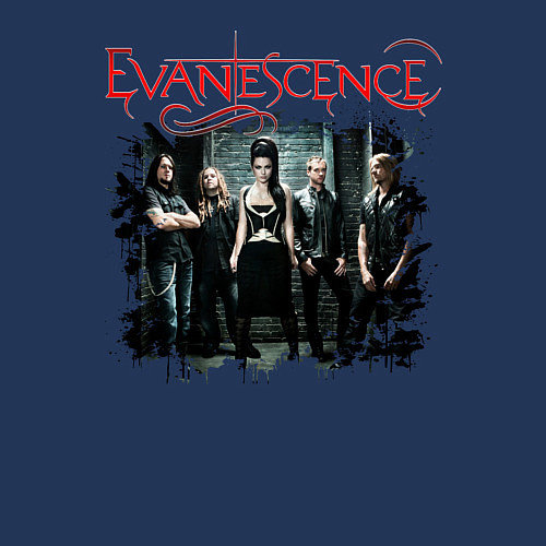 Мужской свитшот Evanescence / Тёмно-синий – фото 3