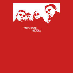 Свитшот хлопковый мужской Егор Летов, цвет: красный — фото 2