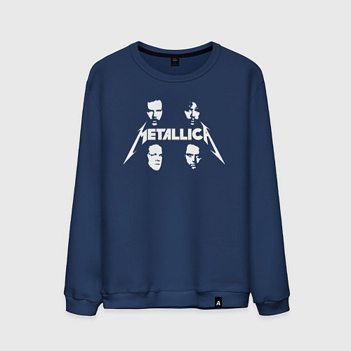 Мужской свитшот Metallica / Тёмно-синий – фото 1