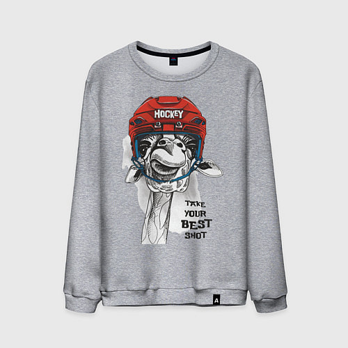 Мужской свитшот Hockey Bro / Меланж – фото 1