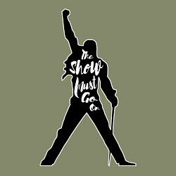 Свитшот хлопковый мужской Queen - The Show Must Go On, цвет: авокадо — фото 2