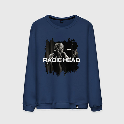 Мужской свитшот Radiohead / Тёмно-синий – фото 1