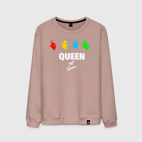 Мужской свитшот Queen / Пыльно-розовый – фото 1