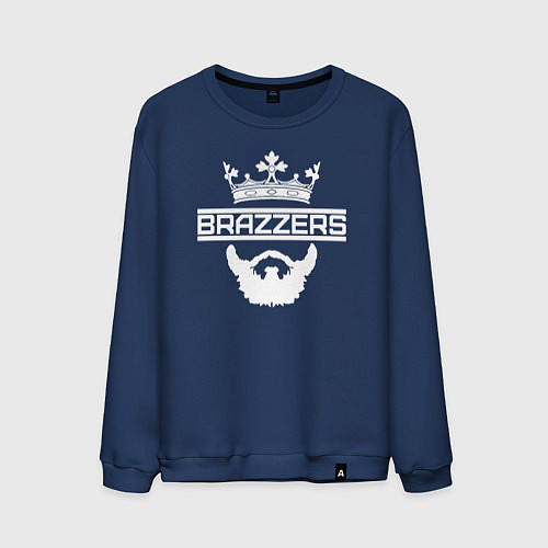 Мужской свитшот Brazzers / Тёмно-синий – фото 1