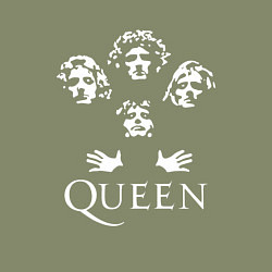 Свитшот хлопковый мужской QUEEN НА СПИНЕ, цвет: авокадо — фото 2