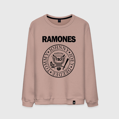 Мужской свитшот RAMONES / Пыльно-розовый – фото 1