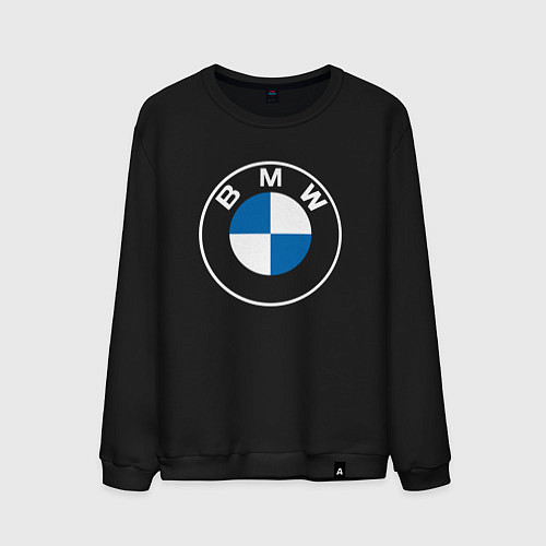 Мужской свитшот BMW LOGO 2020 / Черный – фото 1