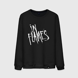 Свитшот хлопковый мужской In Flames, цвет: черный