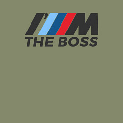 Свитшот хлопковый мужской BMW THE BOSS, цвет: авокадо — фото 2