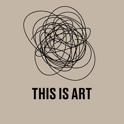 Свитшот хлопковый мужской This is art, цвет: миндальный — фото 2