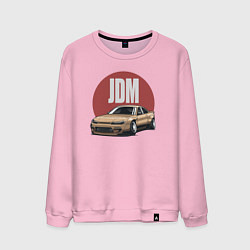 Свитшот хлопковый мужской JDM, цвет: светло-розовый