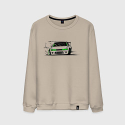 Свитшот хлопковый мужской Street racing Drift, цвет: миндальный